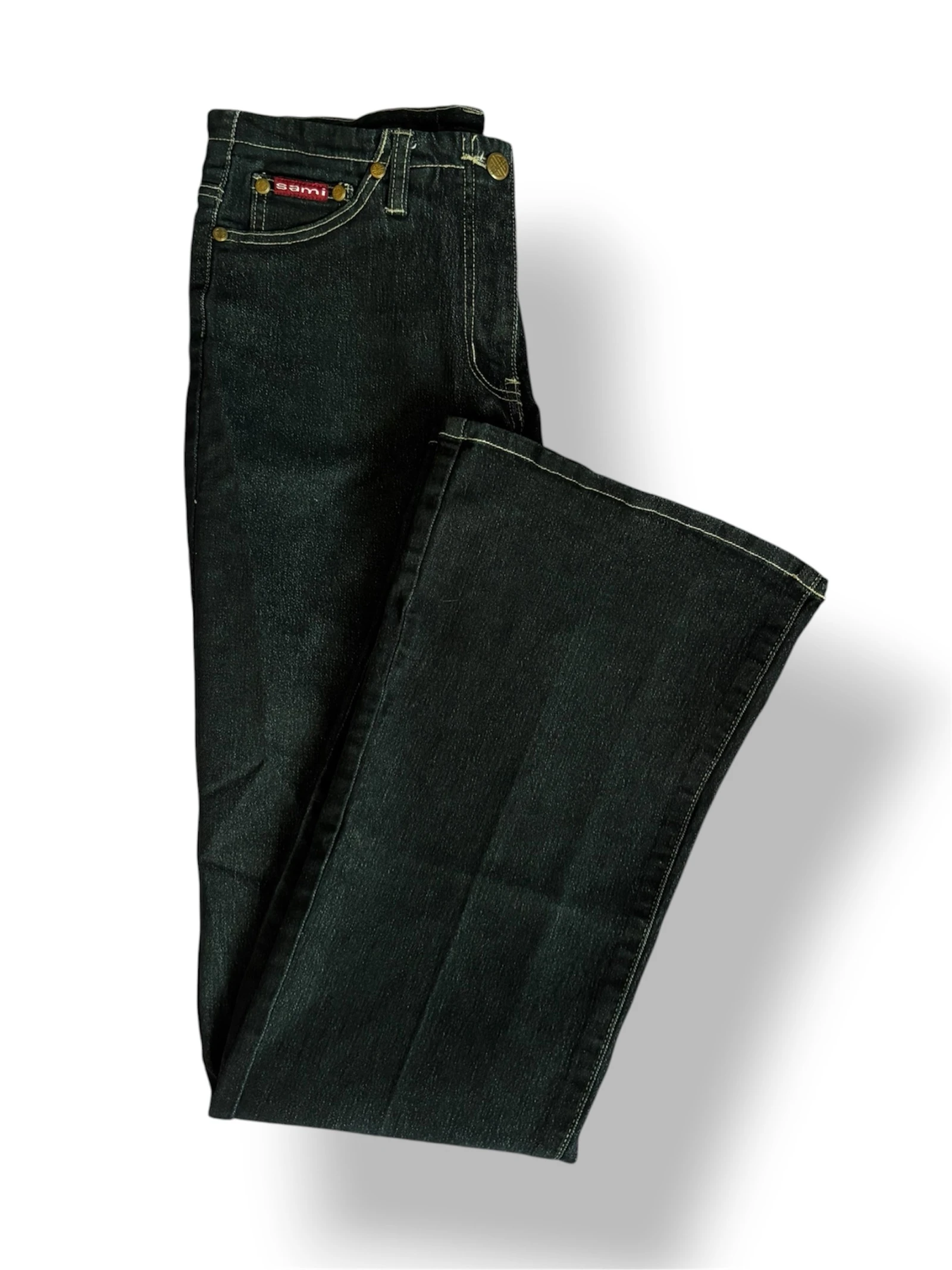 Jean Flare "Sami" Vintage - Noir délavé / Anthracite – photo 3